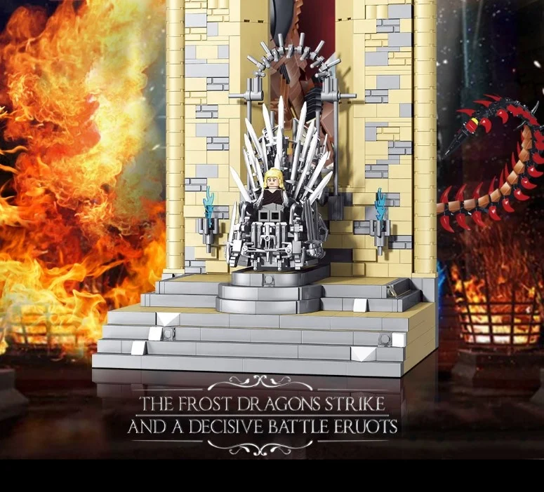 Новое поступление, 1146 шт., Игра престолов, железная модель престола, строительные блоки Legoing, игрушки для детей, интересные подарки
Новое поступление, 1146 шт., Игра престолов, железная модель престола, строительные блоки Legoing, игрушки для детей, интересные подарки