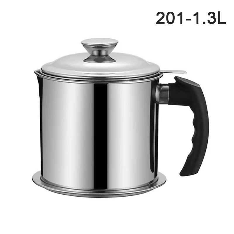 1.3L Stainless Steel Oil Filter Pot Filter Cup Household Filter Residue Grid Oil Storage Tank With Lid Kitchen Accessories
1.3L Stainless Steel Oil Filter Pot Filter Cup Household Filter Residue Grid Oil Storage Tank With Lid Kitchen Accessories
