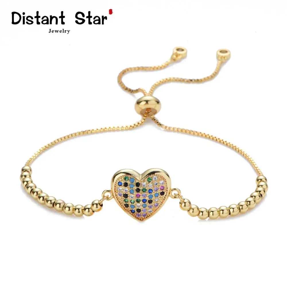 Hot women's gold rainbow heart bracelets&bangles jewelry cz zircon bracelet adjustable chain bracelet accessory femme
Hot women's gold rainbow heart bracelets&bangles jewelry cz zircon bracelet adjustable chain bracelet accessory femme