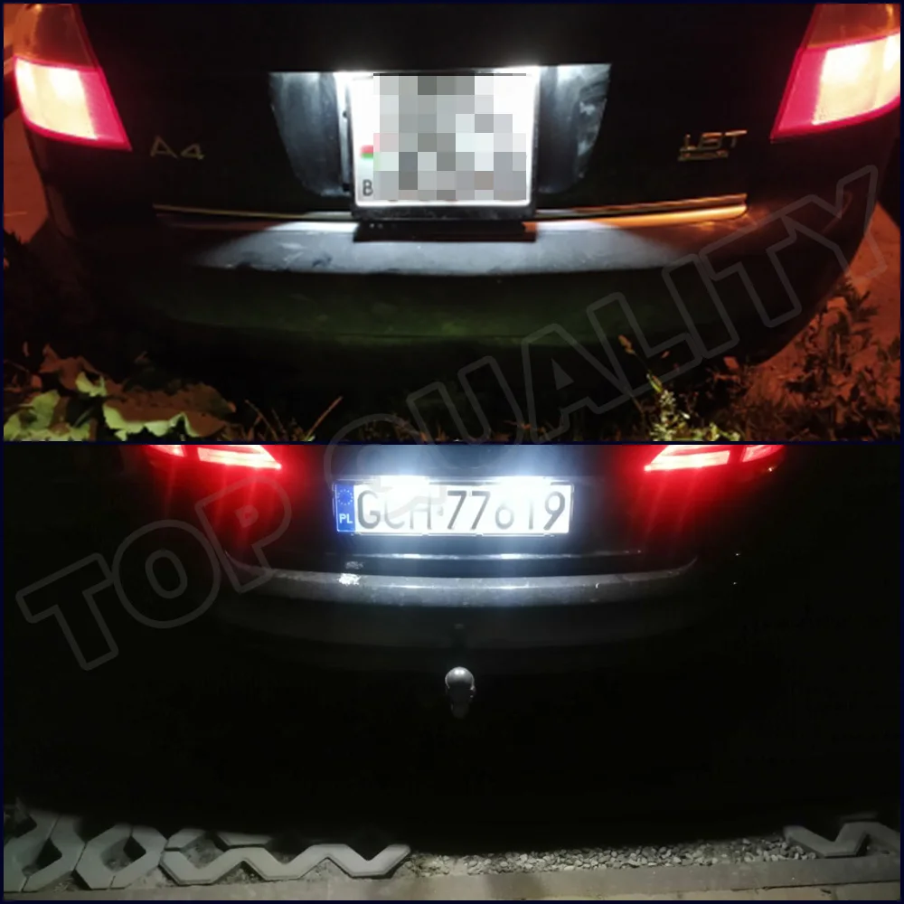 2PCS Light Led License Number Plate Light Tail Lamp Car Styling Fit For Audi A4 A5 A5 5D Sportba S5 A1Q5 A6 A7 Car Accessories
2PCS Light Led License Number Plate Light Tail Lamp Car Styling Fit For Audi A4 A5 A5 5D Sportba S5 A1Q5 A6 A7 Car Accessories