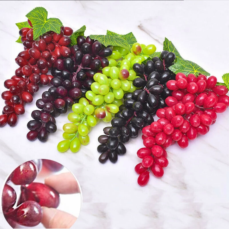 1 bunch Black Red Green Purple Hanging Artificial Grapes Photography Props Decoration Fake Fruits
1 bunch Black Red Green Purple Hanging Artificial Grapes Photography Props Decoration Fake Fruits