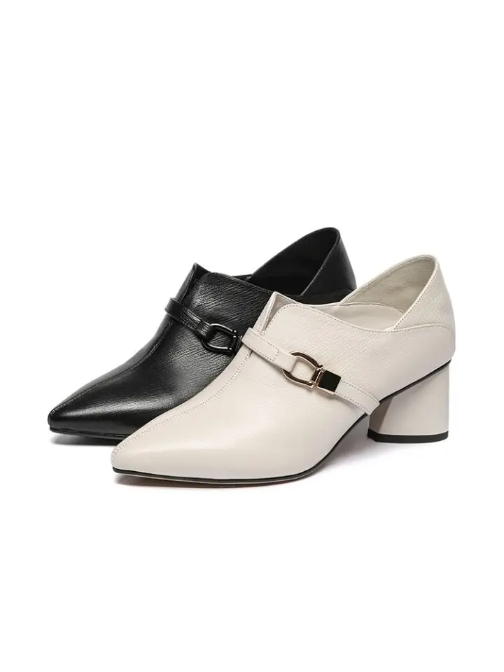 New women's shoes spring and autumn all-match deep mouth thick heel single shoes women work shoes small leather shoes X718
New women's shoes spring and autumn all-match deep mouth thick heel single shoes women work shoes small leather shoes X718