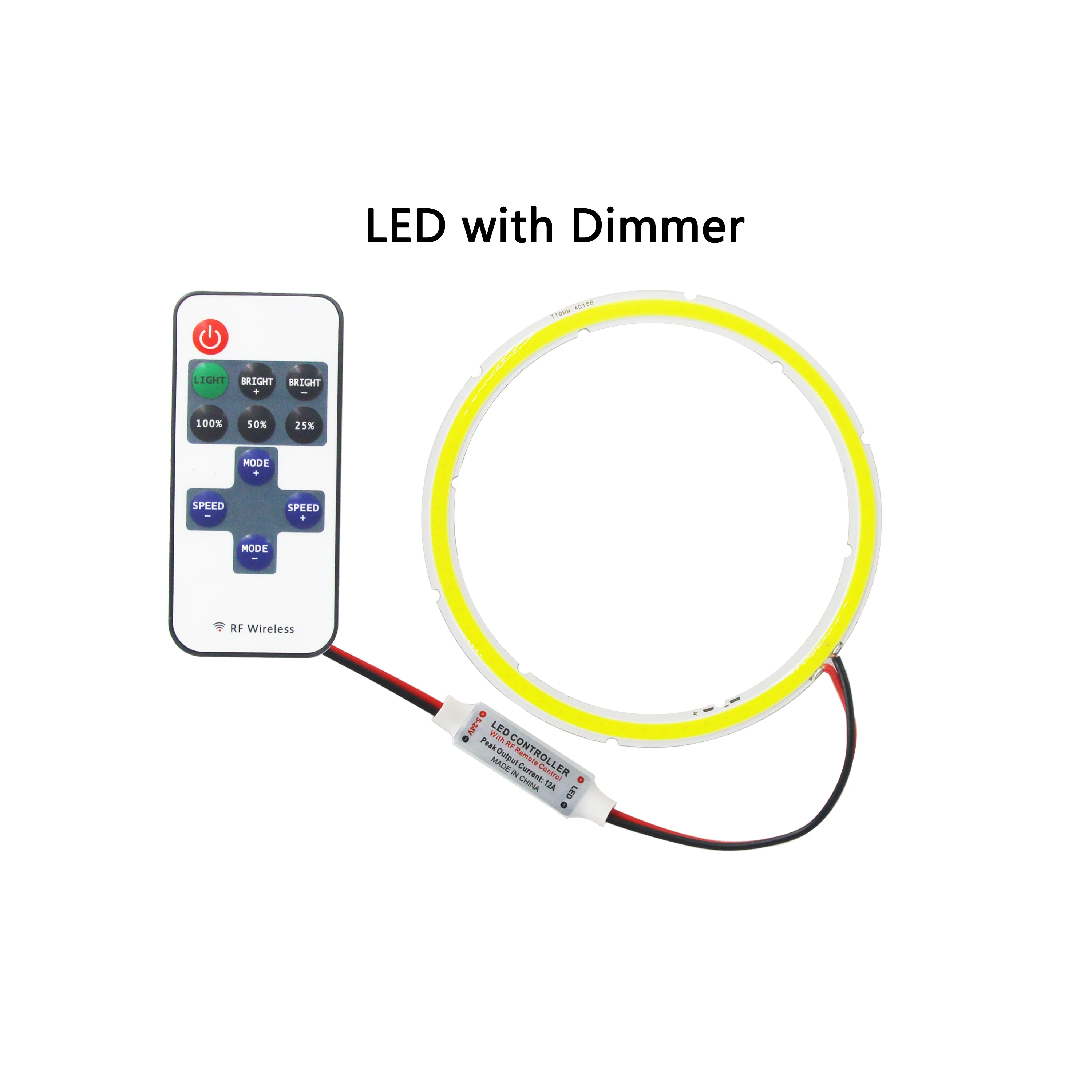 

Dimmable 12V DC annular cob led light source 6W 8W 10W 12W 60mm 80mm 100mm 120mm 3000K warm cold white cob for auto and DIY