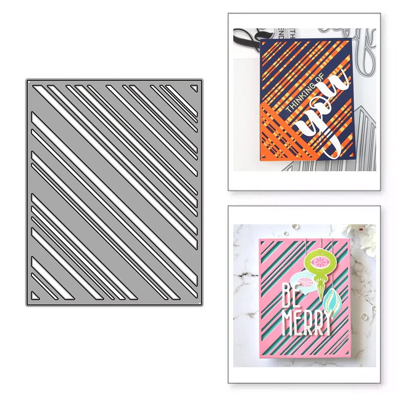 Slanted Stripe Cutout Frame Metal Cutting Dies Stamps Dies Scrapbooking Mold Cut DIY Handmade Tools Craft Decoration New 2021 
Slanted Stripe Cutout Frame Metal Cutting Dies Stamps Dies Scrapbooking Mold Cut DIY Handmade Tools Craft Decoration New 2021