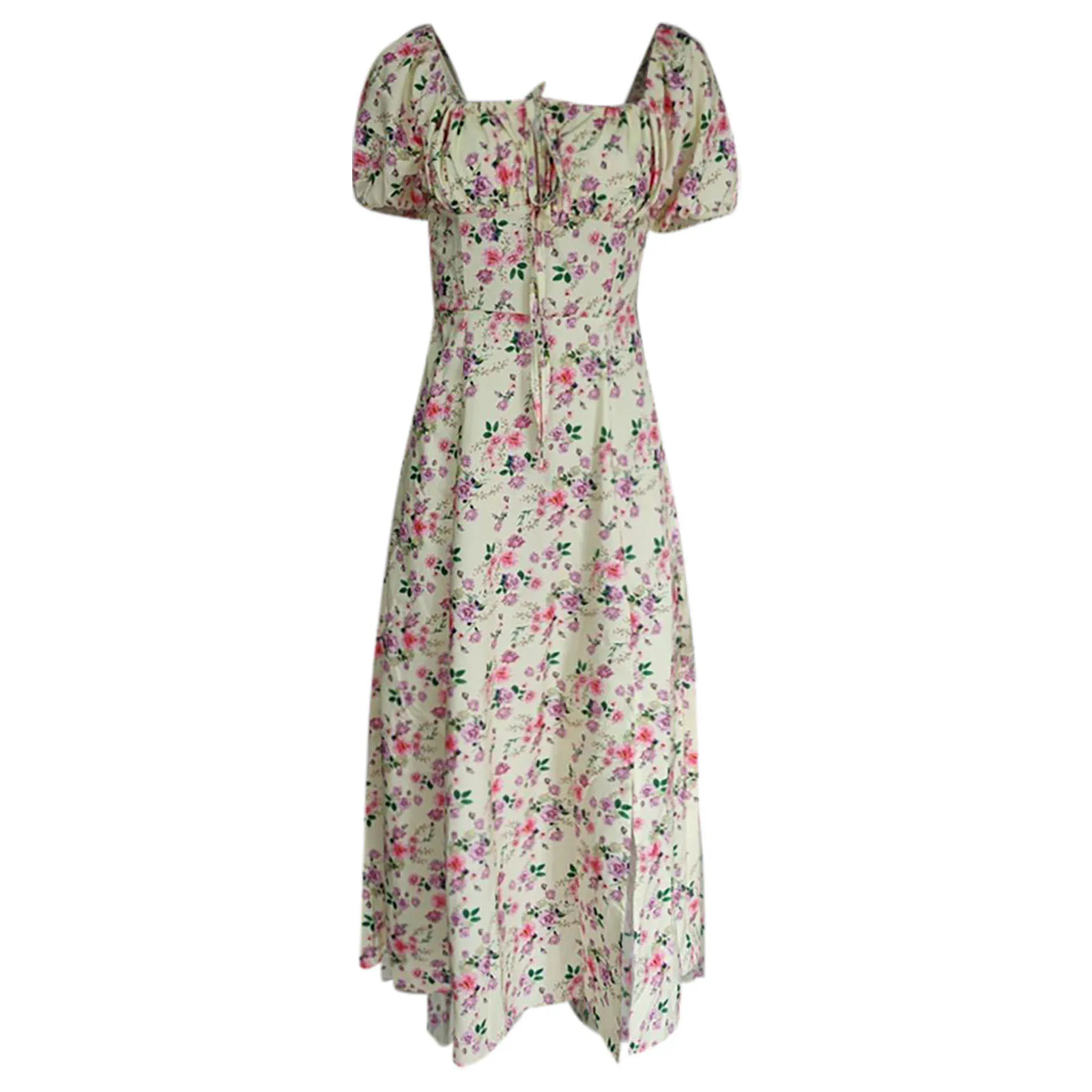 2021 Women Chiffon Casual Floral robes Printing Slash-Neck Short Sleeve Split Long Dress robe femme vestidos
2021 Women Chiffon Casual Floral robes Printing Slash-Neck Short Sleeve Split Long Dress robe femme vestidos
