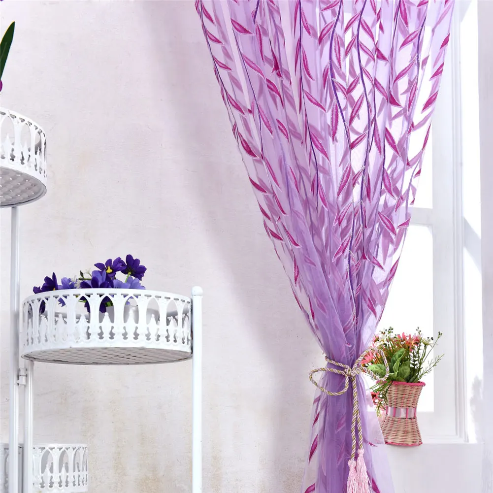 Modern Wicker Printed Floral Curtain Sheer Gauze Tulle Voile For Door Window Bedroom Balcony Living Room Decoration Green Purple
Modern Wicker Printed Floral Curtain Sheer Gauze Tulle Voile For Door Window Bedroom Balcony Living Room Decoration Green Purple