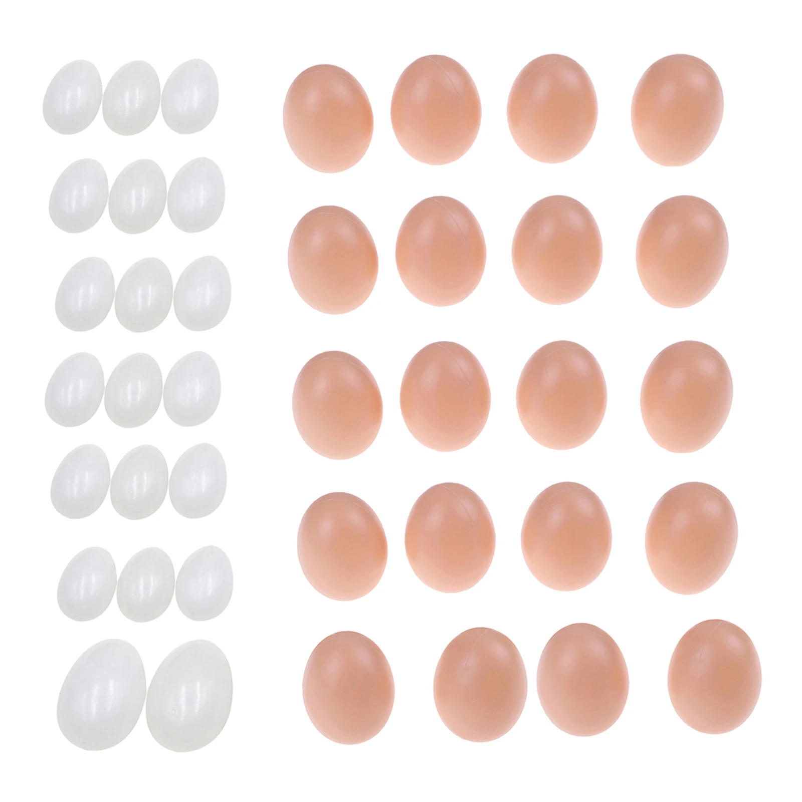 Набор из 20 пластиковых искусственных яиц для самостоятельной покраски - купить