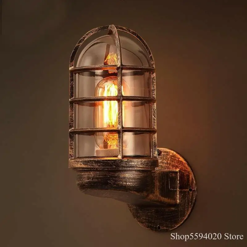 Loft retro industrial birdcage wall lamp corner American country bar wall lamp corridor glass iron wall lamp sconce wall lights
Loft retro industrial birdcage wall lamp corner American country bar wall lamp corridor glass iron wall lamp sconce wall lights