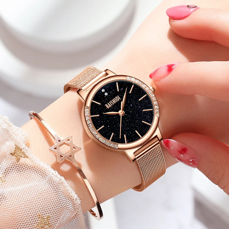 Luxury Rose Gold Watch Women Bracelet Watches Rhineston Ladies Casual Quartz Watch Steel Women's Wristwatch Montre Femme Relogio
Luxury Rose Gold Watch Women Bracelet Watches Rhineston Ladies Casual Quartz Watch Steel Women's Wristwatch Montre Femme Relogio