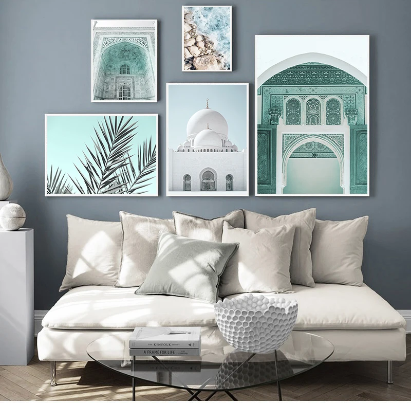 Mosque Islamic Building Beach Stone Wall Art Canvas Painting Nordic Green Leaf Posters And Prints Living Room Home Decor Picture
Mosque Islamic Building Beach Stone Wall Art Canvas Painting Nordic Green Leaf Posters And Prints Living Room Home Decor Picture