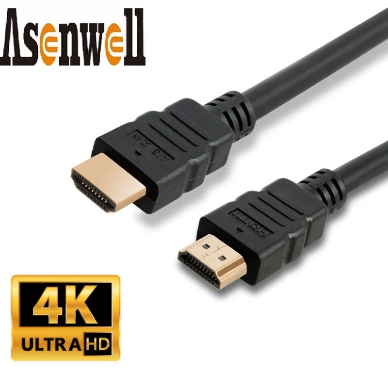 

Asenwell HDMI Cable High speed 4K@60Hz HDMI 2.0 1080P 3D Gold Plated Cable HDMI for HDTV XBOX PS3 computer 0.5m 1m 1.5m 2m 3m 5m