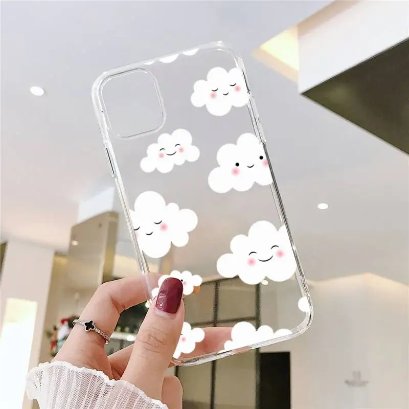 Cartoon clouds Phone Case Transparent soft For iphone 5 5s 5c se 6 6s 7 8 11 12 plus mini x xs xr pro max
Cartoon clouds Phone Case Transparent soft For iphone 5 5s 5c se 6 6s 7 8 11 12 plus mini x xs xr pro max