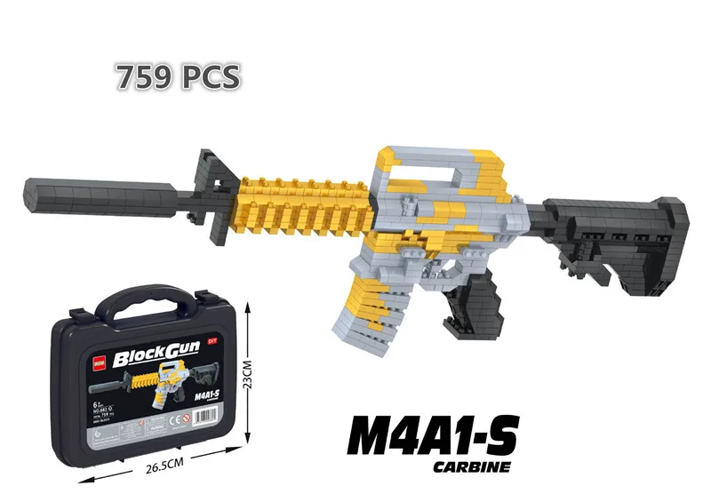 Новый дизайн мини-конструктор Creat Idea AWM AK47 VSK-94 98K HK416C строительные блоки кирпичи