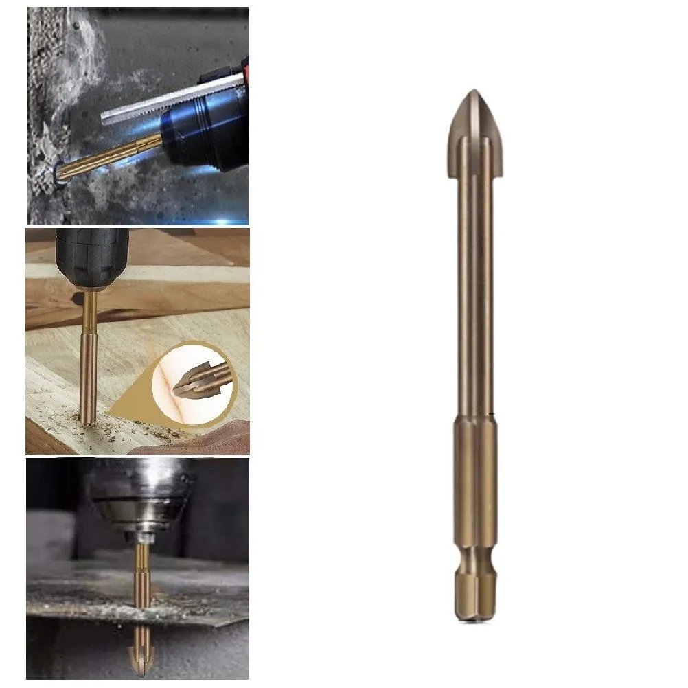 1pc 3-12mm Efficient Universal Drilling Tool Multifunctional Cross Alloy Hex Shank Hole Opener For Marble Ceramic Tile Concrete
1pc 3-12mm Efficient Universal Drilling Tool Multifunctional Cross Alloy Hex Shank Hole Opener For Marble Ceramic Tile Concrete