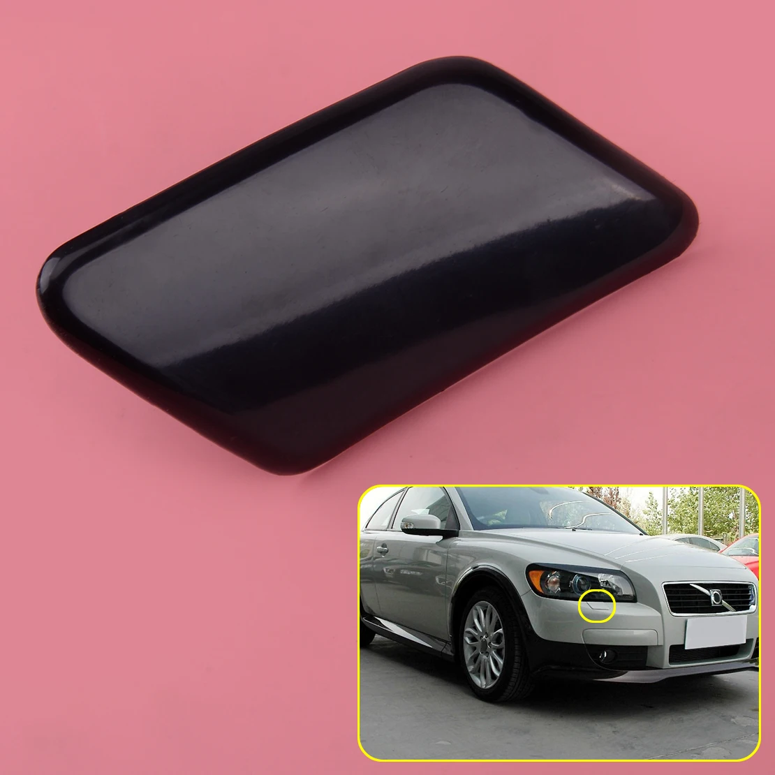 CITALL ABS Car Right Front Bumper Headlight Washer Cover Cap 39876479 Fit for Volvo C30 2008 2009 2010 
CITALL ABS Car Right Front Bumper Headlight Washer Cover Cap 39876479 Fit for Volvo C30 2008 2009 2010