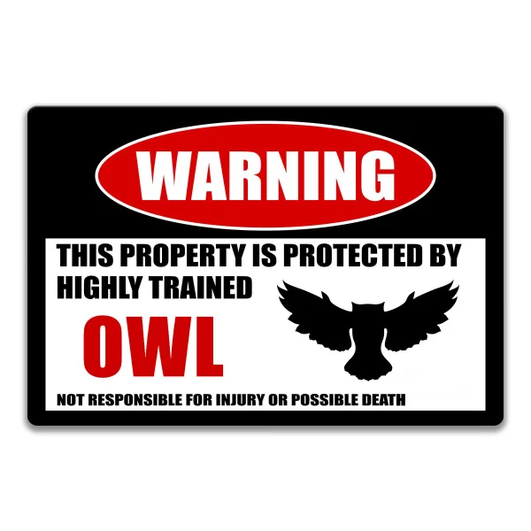 Owl Sign Security Sign Warning Danger Metal Tin Sign Vintage Tin Metal Sign Bar Club Cafe Garage Wall Decor Farm Decor Art
Owl Sign Security Sign Warning Danger Metal Tin Sign Vintage Tin Metal Sign Bar Club Cafe Garage Wall Decor Farm Decor Art