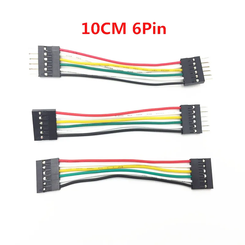 20 шт./лот 10 см 6-контактные провода для хлебопечки кабель прыжков electronica AWG26 2 54 мм
