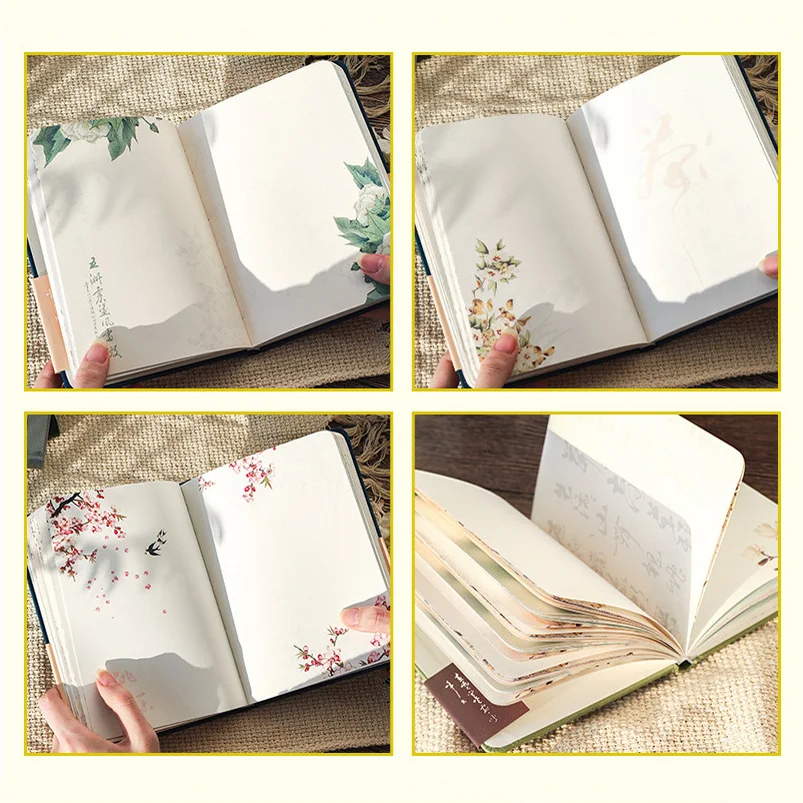 Color Inside Page Notebook Chinese Style Creative Hardcover Diary Books Weekly Planner Handbook Scrapbook Beautiful Gift
Color Inside Page Notebook Chinese Style Creative Hardcover Diary Books Weekly Planner Handbook Scrapbook Beautiful Gift