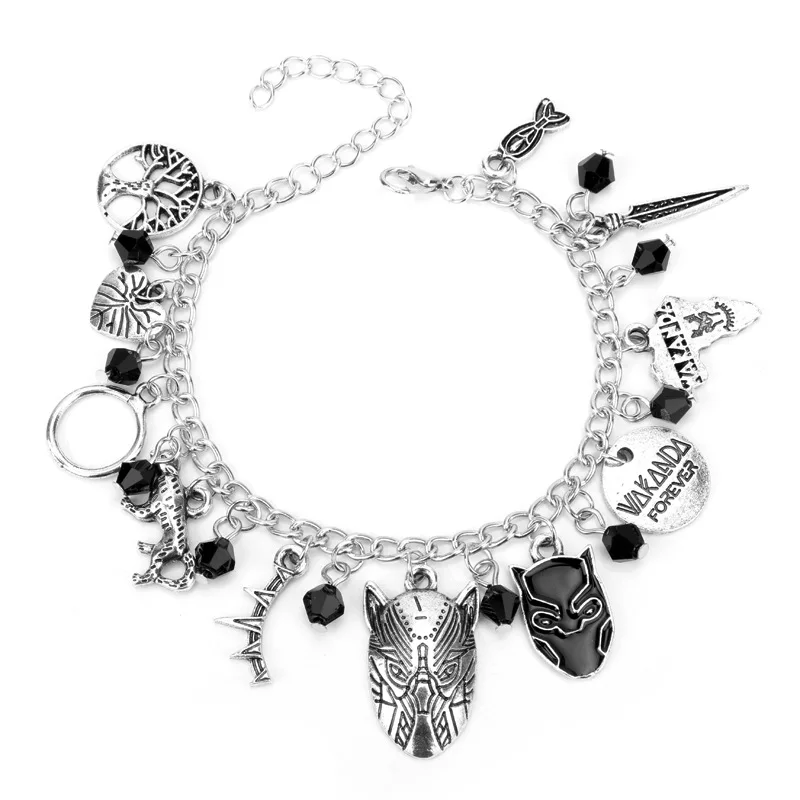 Disney Marvel Movie Peripheral Black Panther Combination Bracelet Bracelet for Women Men Leather Bracelet
Disney Marvel Movie Peripheral Black Panther Combination Bracelet Bracelet for Women Men Leather Bracelet