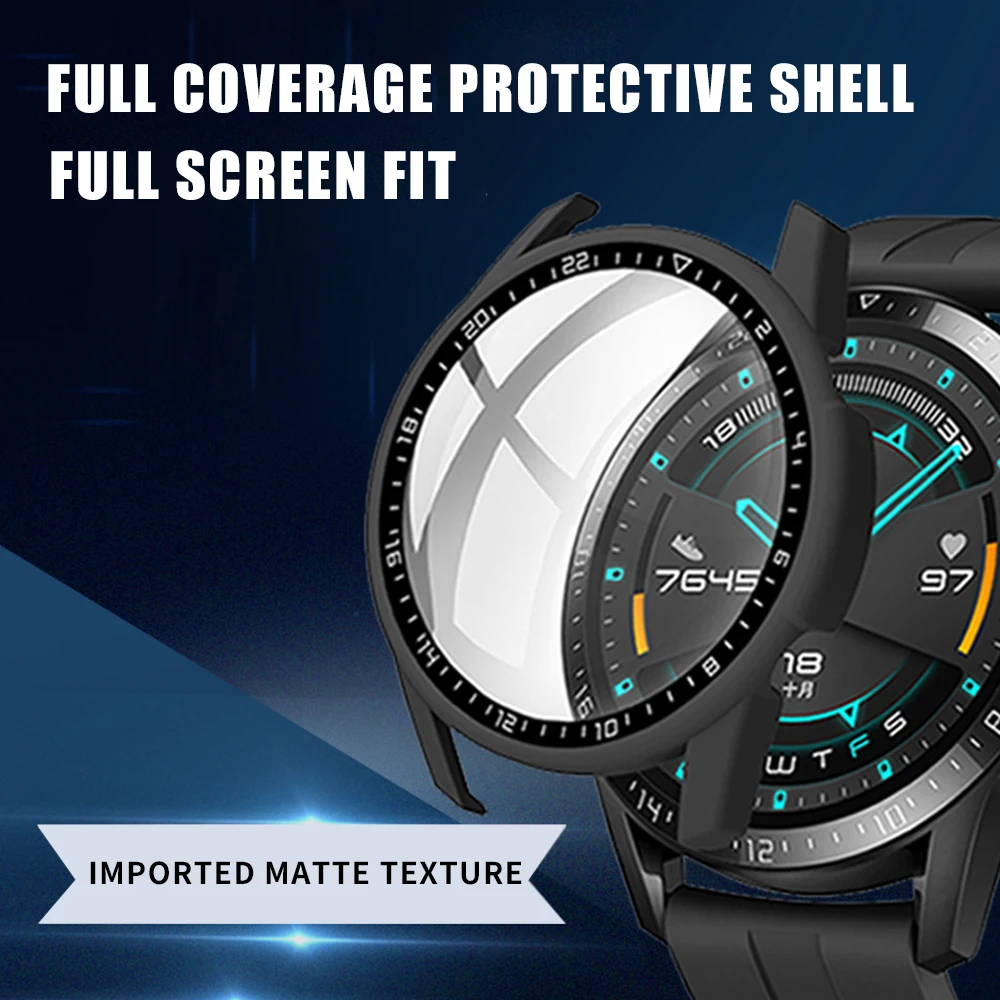 Watch Protective Case For Huawei Watch GT2 42mm 46mm Matte PC Case Tempered Film Full Coverage Shell for Huawei Watch GT 2
Watch Protective Case For Huawei Watch GT2 42mm 46mm Matte PC Case Tempered Film Full Coverage Shell for Huawei Watch GT 2