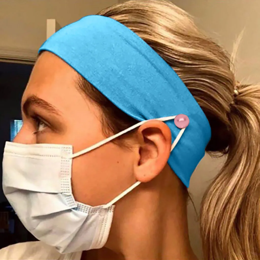5pcs Solid Unisex Headband With Button Yashmak Holder Ears Protection For Wearing Mask Outdoor Sport Bandana Hair Accessories 
5pcs Solid Unisex Headband With Button Yashmak Holder Ears Protection For Wearing Mask Outdoor Sport Bandana Hair Accessories