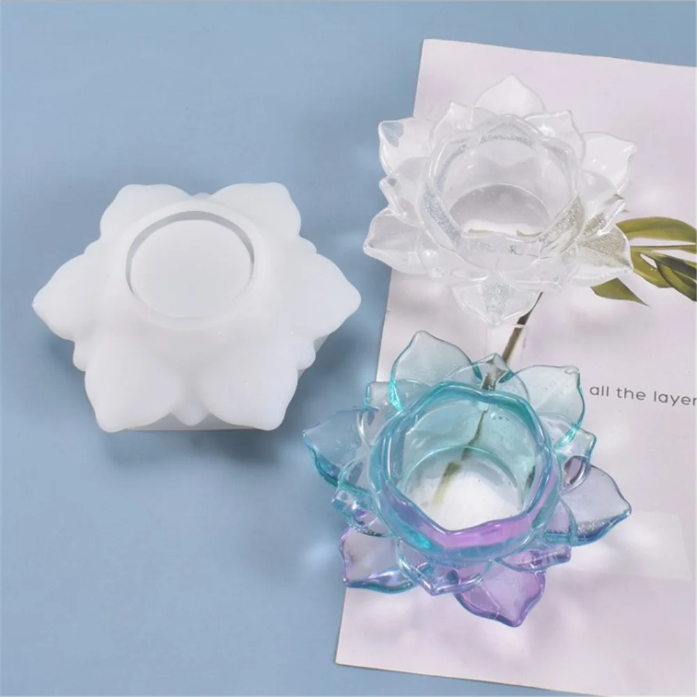 Lotus Tealight Candles Holders Resin Mold Flower Candlestick Moulds Diy Jewelry Box Trinket Container Candy Box Home Decoration
Lotus Tealight Candles Holders Resin Mold Flower Candlestick Moulds Diy Jewelry Box Trinket Container Candy Box Home Decoration