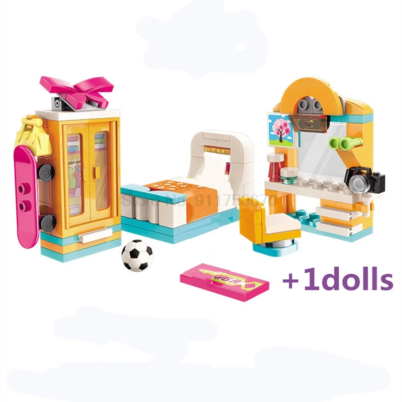 City Creator Friends For Girl Series Bedroom Scene Houses Model DIY Building Blocks Kits Toys Bricks Kids For Girl Children Gift 
City Creator Friends For Girl Series Bedroom Scene Houses Model DIY Building Blocks Kits Toys Bricks Kids For Girl Children Gift