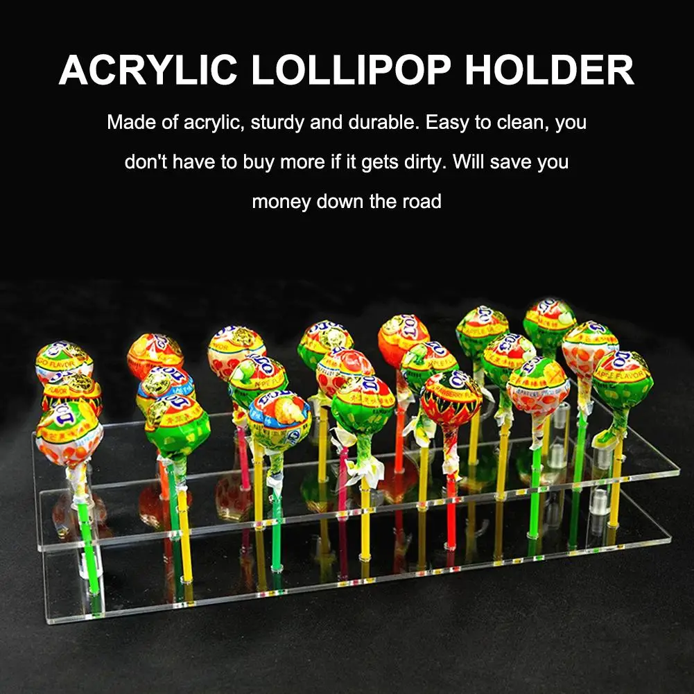 21 Hole Acrylic Lollipop Display Stand Transparent Dessert Stick Placement Holder Candy Storage Rack Wedding Party Decor
21 Hole Acrylic Lollipop Display Stand Transparent Dessert Stick Placement Holder Candy Storage Rack Wedding Party Decor