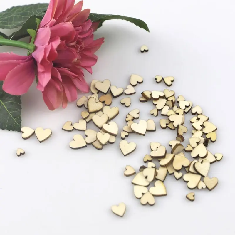 100pcs Mixed Love Heart Shape Wooden Wedding Table Scatter Rustic Decoration 4 Sizes 6/8/10/12mm
100pcs Mixed Love Heart Shape Wooden Wedding Table Scatter Rustic Decoration 4 Sizes 6/8/10/12mm