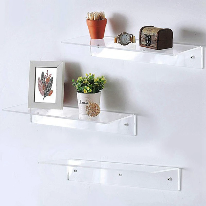 New Floating Shelves Wall Mounted Set of 4, 15 Inch Bookshelf Clear Wall Storage Ledge Shelves for Bedroom, Living Room
New Floating Shelves Wall Mounted Set of 4, 15 Inch Bookshelf Clear Wall Storage Ledge Shelves for Bedroom, Living Room