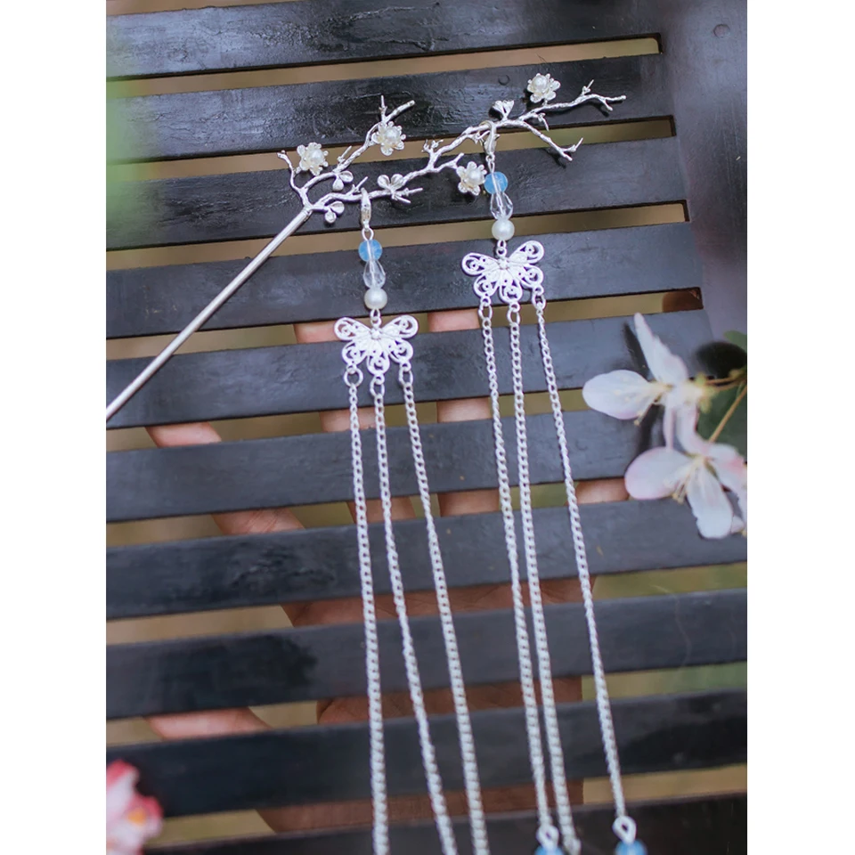 MIYOU Chinese Hanfu Ancient Style Gold And Silver Accessories Tassel Hairpin Girl Headdress Alloy New Style A Variety Of Options
MIYOU Chinese Hanfu Ancient Style Gold And Silver Accessories Tassel Hairpin Girl Headdress Alloy New Style A Variety Of Options