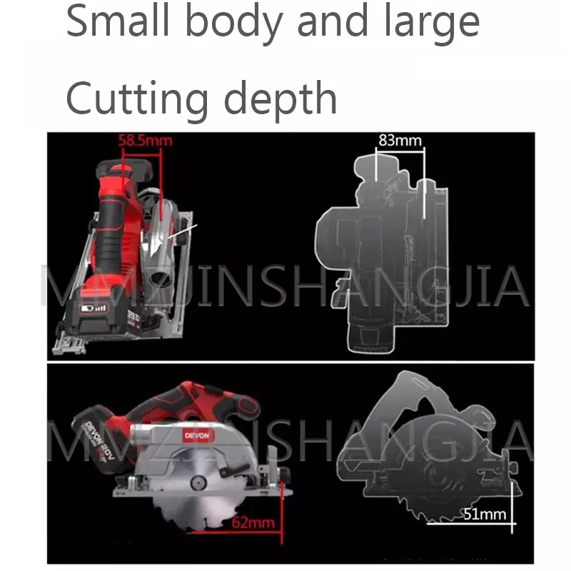 Lithium Battery Brushless Electric Circular Saw Lithium Battery Pack Universal Hammer Comfortable Operation Durable dyj5419
Lithium Battery Brushless Electric Circular Saw Lithium Battery Pack Universal Hammer Comfortable Operation Durable dyj5419