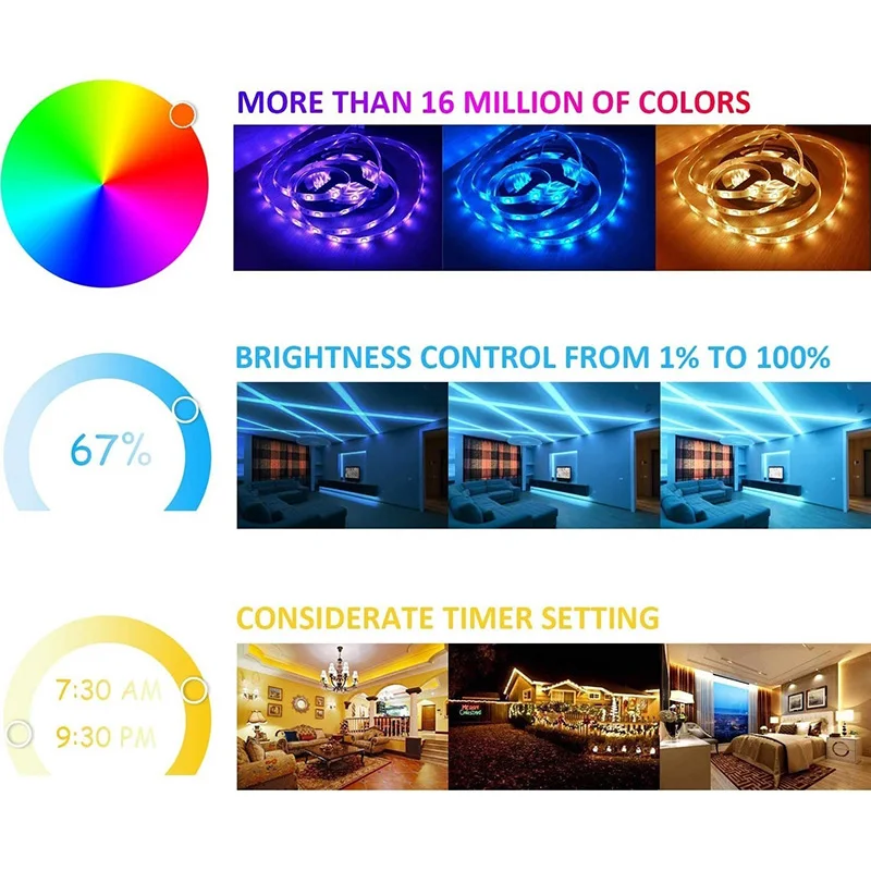 10M Bluetooth USB 5050/2835 Led Strip RGB DC12V Flexible Tape Led Ribbon Led Strip Light With Phone For Car/Bedroom/livingroom
10M Bluetooth USB 5050/2835 Led Strip RGB DC12V Flexible Tape Led Ribbon Led Strip Light With Phone For Car/Bedroom/livingroom