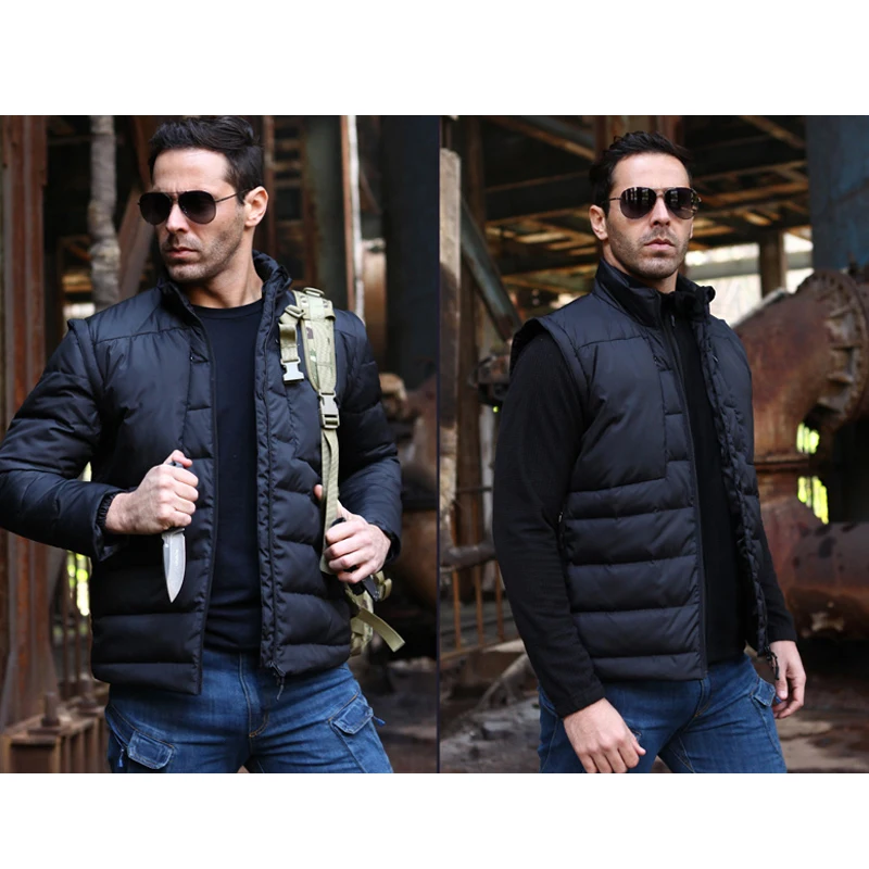2021 PAVE-HAWK White Duck Down Jackets Removable Sleeves Winter Jacket Camping Hiking Fishing Hunting Outdoor Tactical Clothing
2021 PAVE-HAWK White Duck Down Jackets Removable Sleeves Winter Jacket Camping Hiking Fishing Hunting Outdoor Tactical Clothing