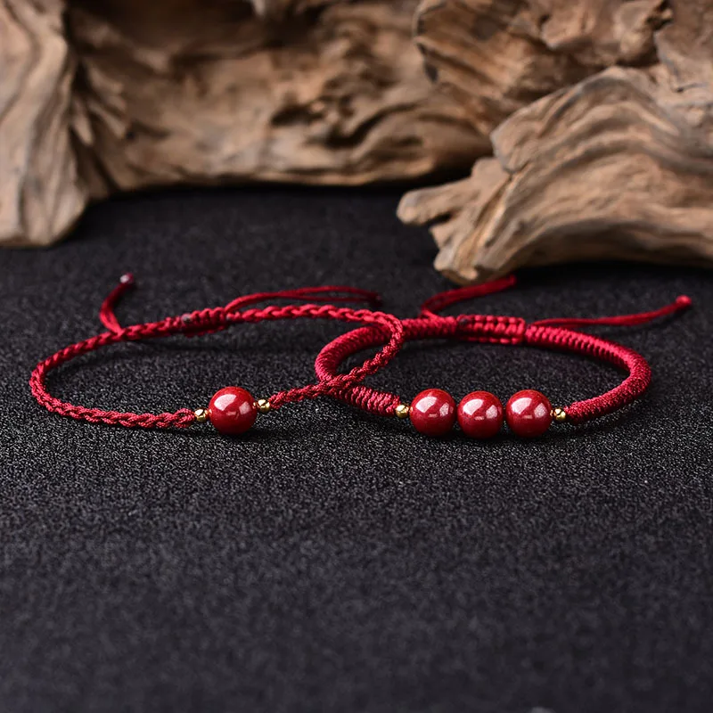 Natural Cinnabar Handmade Tibetan Buddhist Braided Bracelets Knots Lucky Red Rope Bangle For Women Size Adjustable Drop Shipping
Natural Cinnabar Handmade Tibetan Buddhist Braided Bracelets Knots Lucky Red Rope Bangle For Women Size Adjustable Drop Shipping