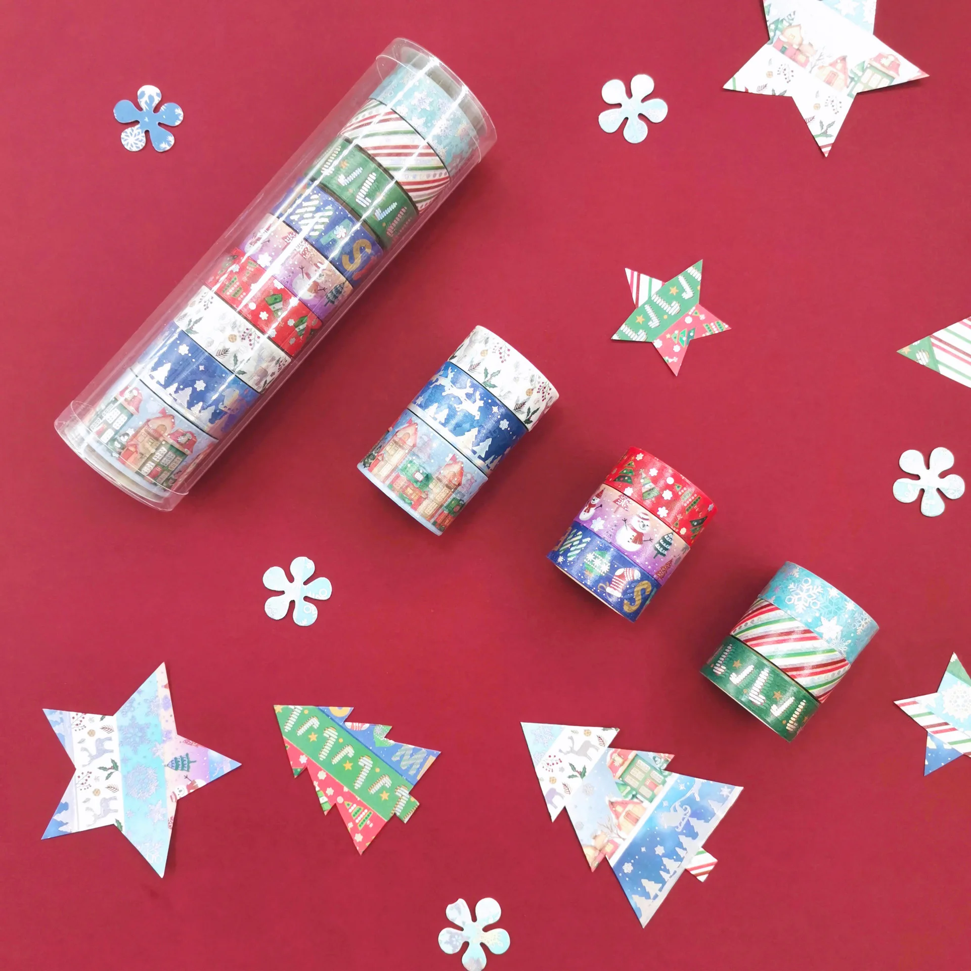 9roll/set 2021 Christmas Masking Tape Decorative Gift Packing Stickers Washi Tape Set DIY Scrapbooking Cute Japanese Tapes
9roll/set 2021 Christmas Masking Tape Decorative Gift Packing Stickers Washi Tape Set DIY Scrapbooking Cute Japanese Tapes