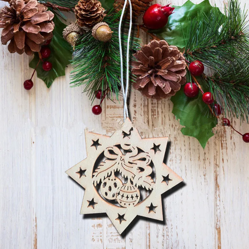 10Pcs/Lot Christmas Wood Snowflake Cherry Rustic Christmas Decorations For Xmas Tree Hanging Ornament Party Festival Supplies
10Pcs/Lot Christmas Wood Snowflake Cherry Rustic Christmas Decorations For Xmas Tree Hanging Ornament Party Festival Supplies