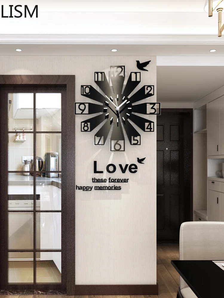 European-Style Creative Wall Clock Living Room Cool Modern Simple Clocks Home Decor Wall Watches Mute Decorative Atmosphere
European-Style Creative Wall Clock Living Room Cool Modern Simple Clocks Home Decor Wall Watches Mute Decorative Atmosphere
