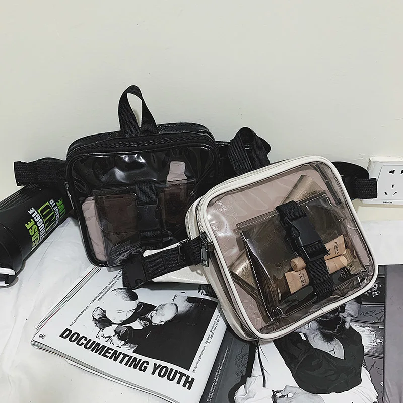 Fashion Shoulder Bag Trend Unisex Diagonal Bag Street Youth Daily Bag Transparent Unique Male Female Square Bag Personality
Fashion Shoulder Bag Trend Unisex Diagonal Bag Street Youth Daily Bag Transparent Unique Male Female Square Bag Personality