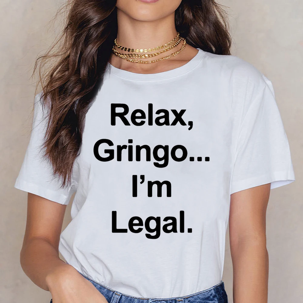 Топы, футболка для женщин Relax Gringo I M, веселая Мексиканская испанская одежда с юмором, базовая черная Хлопковая женская рубашка для беременны... 
Топы, футболка для женщин Relax Gringo I M, веселая Мексиканская испанская одежда с юмором, базовая черная Хлопковая женская рубашка для беременны...