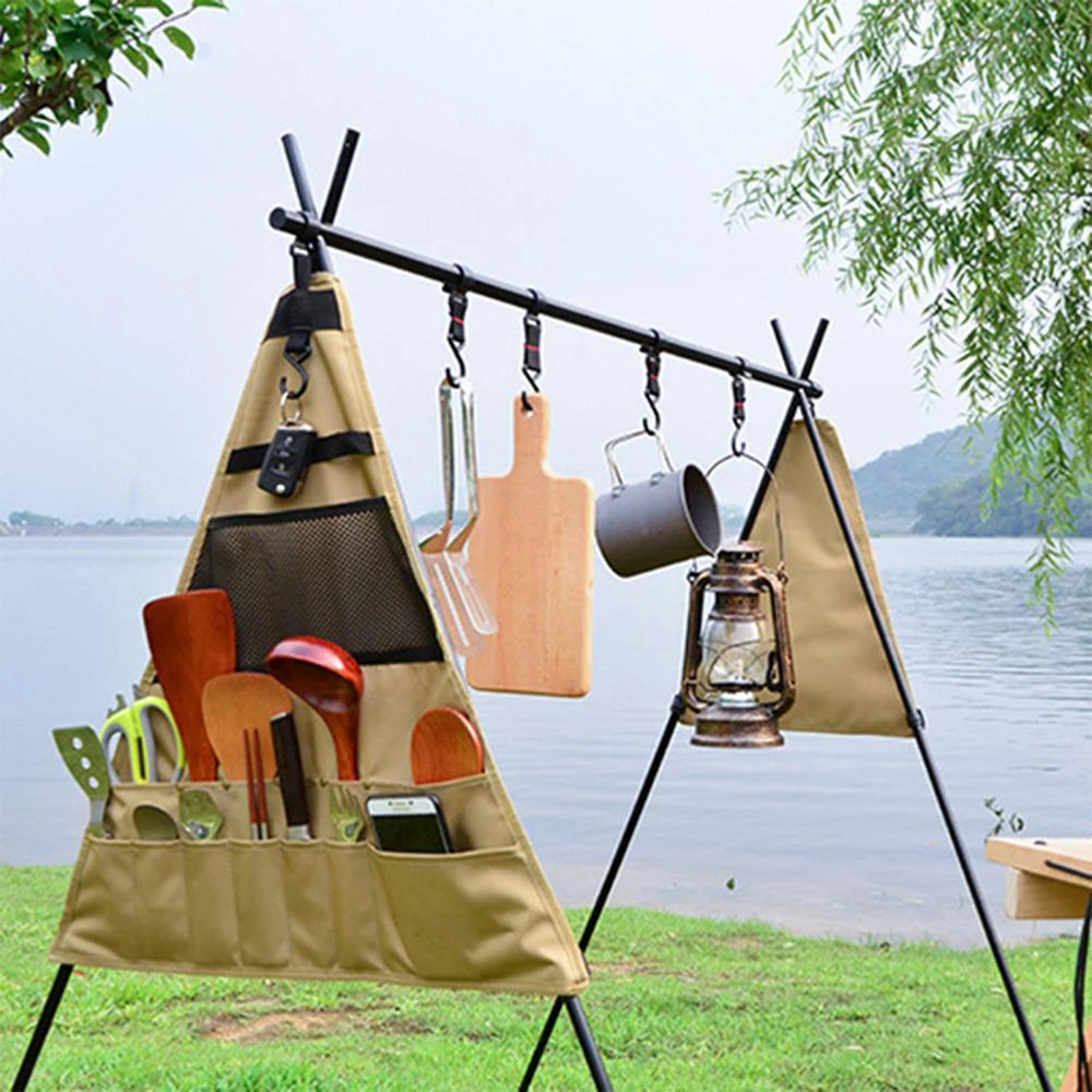 600D Oxford Cloth Camping Tableware Storage Bag Portable Barbecue Cutlery Organizer Lightweight Outdoor Hanging Holder Bags
600D Oxford Cloth Camping Tableware Storage Bag Portable Barbecue Cutlery Organizer Lightweight Outdoor Hanging Holder Bags