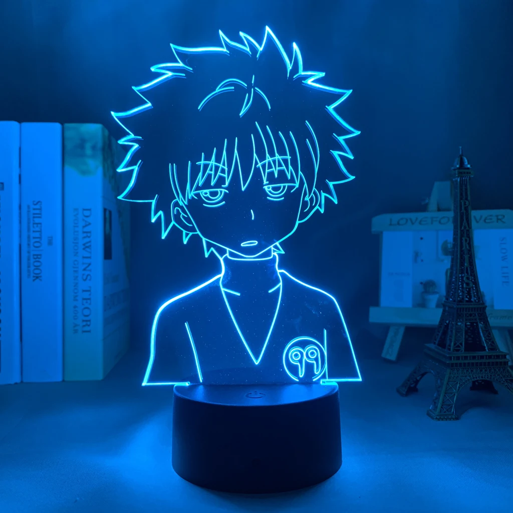 3d Светодиодная лампа для спальни Hunter X Hunter Killua, акриловый ночсветильник для декора, подарок на день рождения, симпатичный ночсветильник Hxh ...
3d Светодиодная лампа для спальни Hunter X Hunter Killua, акриловый ночсветильник для декора, подарок на день рождения, симпатичный ночсветильник Hxh ...
