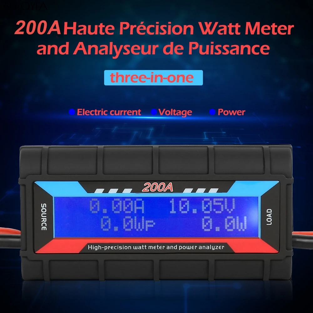 Измеритель мощности 200 А анализатор напряжения амперметр измеритель тока