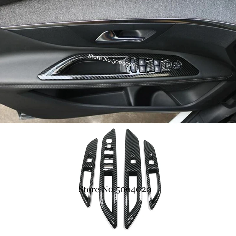 ABS Carbon fiber For Peugeot 3008 GT 2017-2021 Car Accessories Car Window Lift Switch Button Cover Trim Door Armrest Panel Frame
ABS Carbon fiber For Peugeot 3008 GT 2017-2021 Car Accessories Car Window Lift Switch Button Cover Trim Door Armrest Panel Frame