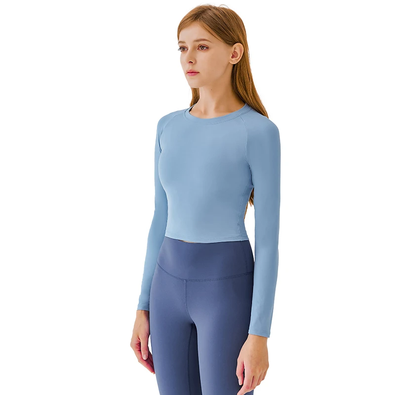 ABS LOLI Autumn Long Sleeve Yoga Shirt Women Naked Feel Fitted Gym Fitness Sport Crop Top Round Neck Workout Clothes
ABS LOLI Autumn Long Sleeve Yoga Shirt Women Naked Feel Fitted Gym Fitness Sport Crop Top Round Neck Workout Clothes