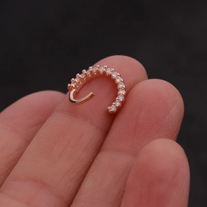1PC Cz Hot Nose Hoop Helix Cartilage Earring Daith Snug Rook Tragus Ring Ear Piercing Jewelry
1PC Cz Hot Nose Hoop Helix Cartilage Earring Daith Snug Rook Tragus Ring Ear Piercing Jewelry