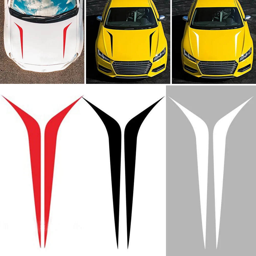 2pcs Racing Hood Stripes Decal Vinyl Stickers For Car SUV Truck Accessories PVC Material Car Body Hood Decals 100cm X 26cm
2pcs Racing Hood Stripes Decal Vinyl Stickers For Car SUV Truck Accessories PVC Material Car Body Hood Decals 100cm X 26cm