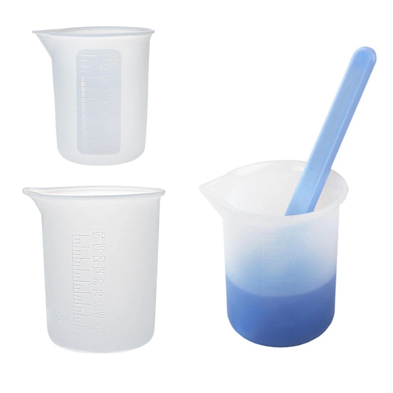 X7YA Resin Mixing Cups Tools Kit Graduated Silicone Measuring Cups Stirring Rods for DIY Resin Casting Painting Jewelry Makin
X7YA Resin Mixing Cups Tools Kit Graduated Silicone Measuring Cups Stirring Rods for DIY Resin Casting Painting Jewelry Makin