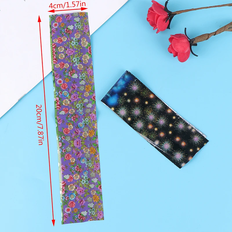 16pcs Summer Adhesive Foils Holographic Starry Flower Nail Foils Paper Nail Art Transfer Sticker Decals Manicure 
16pcs Summer Adhesive Foils Holographic Starry Flower Nail Foils Paper Nail Art Transfer Sticker Decals Manicure