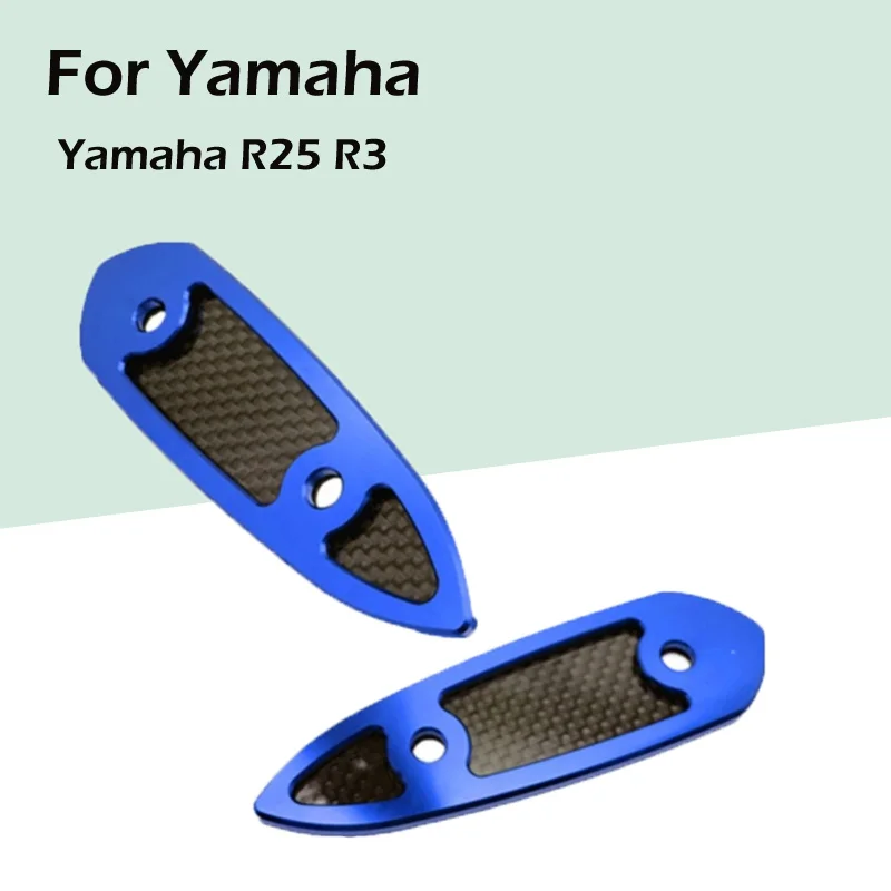 For Yamaha R25 R3 Motorcycle Rearview Mirror Modification Mirror Seat Carbon Fiber Decorative Sheet Motorcycle Accessories
For Yamaha R25 R3 Motorcycle Rearview Mirror Modification Mirror Seat Carbon Fiber Decorative Sheet Motorcycle Accessories